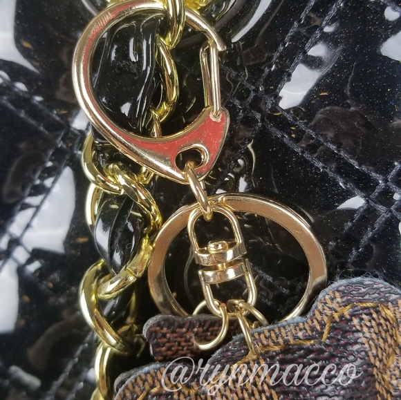 Brown Leather Teddy Bear Tassel Keyring - Picture 5 of 8